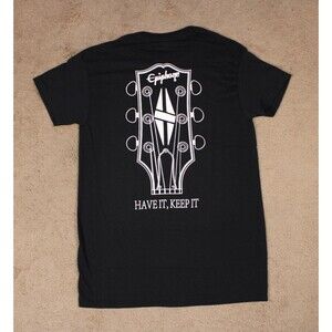 Gibson Epiphone 150th Anniversary Graphic T-Shirt (SM) Black Cotton Licensed